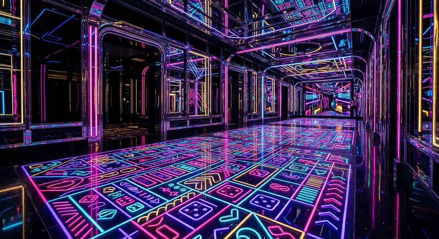 hard-rock poker neon Vegas neon Vegas scena editoriale 1