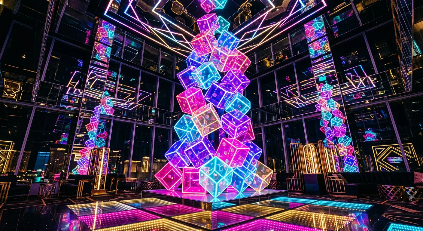 hard-rock poker neon Vegas neon Vegas scena editoriale 2