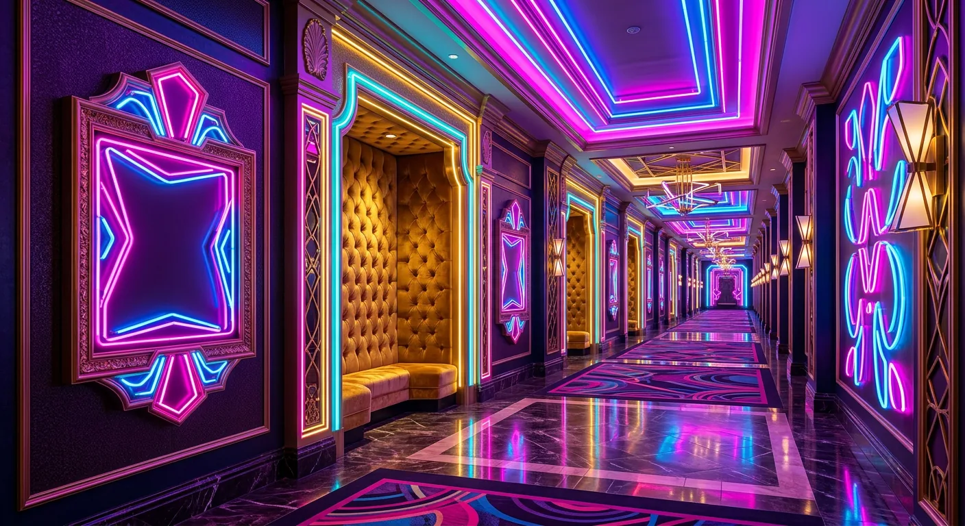 hard-rock poker neon Vegas neon Vegas scena editoriale 4